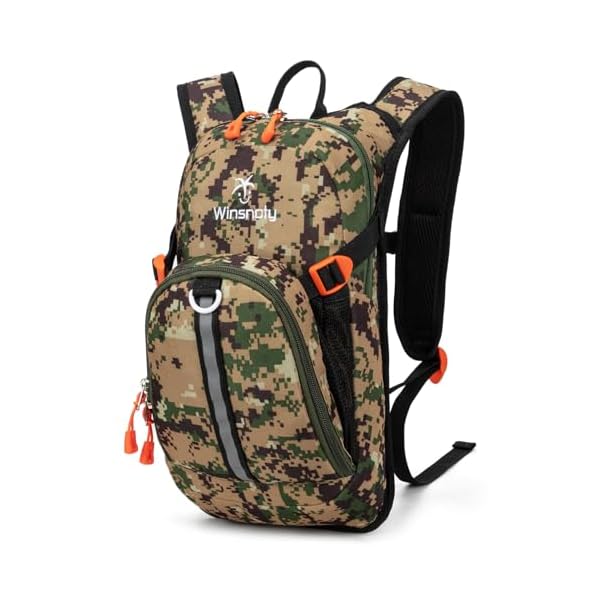 Kids Hydration Backpack, Water Hiking Backpack for Boys or Girls with 1.5L Reservoir Bladder