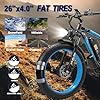 KAIJIELAISI Peak 4000W Dual Motor Electric Bike for Adult, 26 Inch Fat Tire All Terrain Electric Bike with 48V 23AH Battery Long Range E Bike, 21 Speed Electric Dirt Bikes for Men. (White) #1