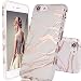 Produktbild DOUJIAZ iPhone 7 Hülle,iPhone 8 Hülle, Glänzendes Rosen-Gold-metallisches Hellgrau Marmor Soft Silikon Schutz Handy Hülle Handytasche HandyHülle Case Cover Schutzhülle für iPhone 7/8