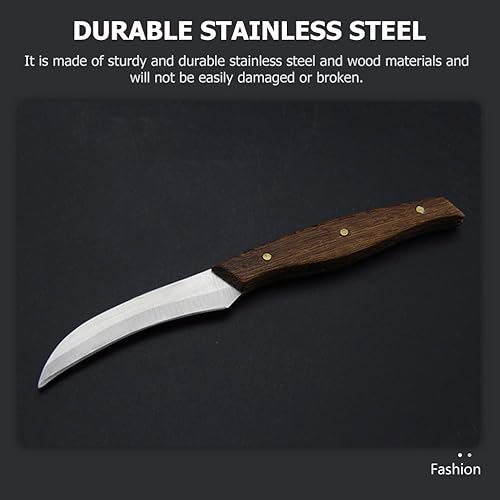 Miniatura 4 de Hemoton Cuchillo de tallado de frutas vegetales DIY: Cuchillo de chef profesional para alimentos y frutas para pelar utensilios de cocina 1 juego