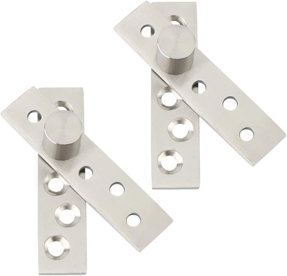 Hot Deals Alise 2 Pcs 6-Inch Length 360 Degree Offset-Axes Rotation Hidden Door Pivot Hinge,JL5150P-2P Stainless Steel Brushed Nickel Weekly Top Sale Alise 2 Pcs 6-Inch Length 360 Degree Offset-Axes Rotation Hidden Door Pivot Hinge,JL5150P-2P Stainless Steel Brushed Nickel