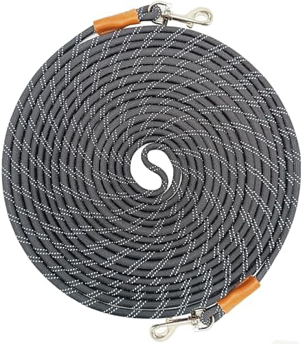 WYuZe Reflective Tie Out Rope for Small Dogs Cats 20FT Dog Tether for Yard