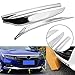 Xotic Tech 3pcs Chrome Silver Car Accessories Front Bumper Lip Cover Stripes Decor Protector Trim for Honda Accord 10th 2018 2019