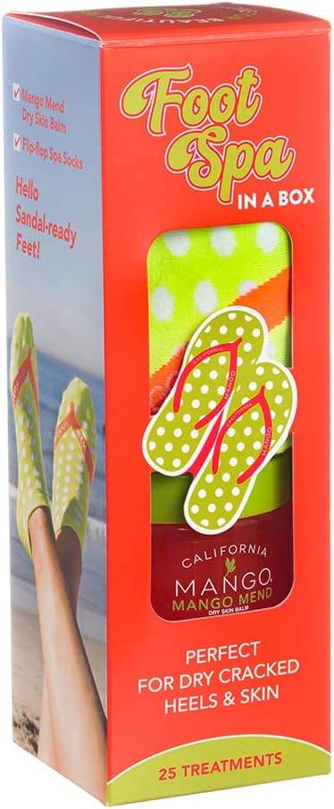 California Mango California Dreaming Foot Spa Kit with Mango Mend for Cracked Heel Repair