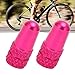 SPYMINNPOO 2PCS Prestas Valve,Bikes Valve Stem Cover Aluminum Alloy Tire Valve Dust Covers for Bikes Mountain (Rose Red), SPYMINNPOOdom3gbv2ni-11