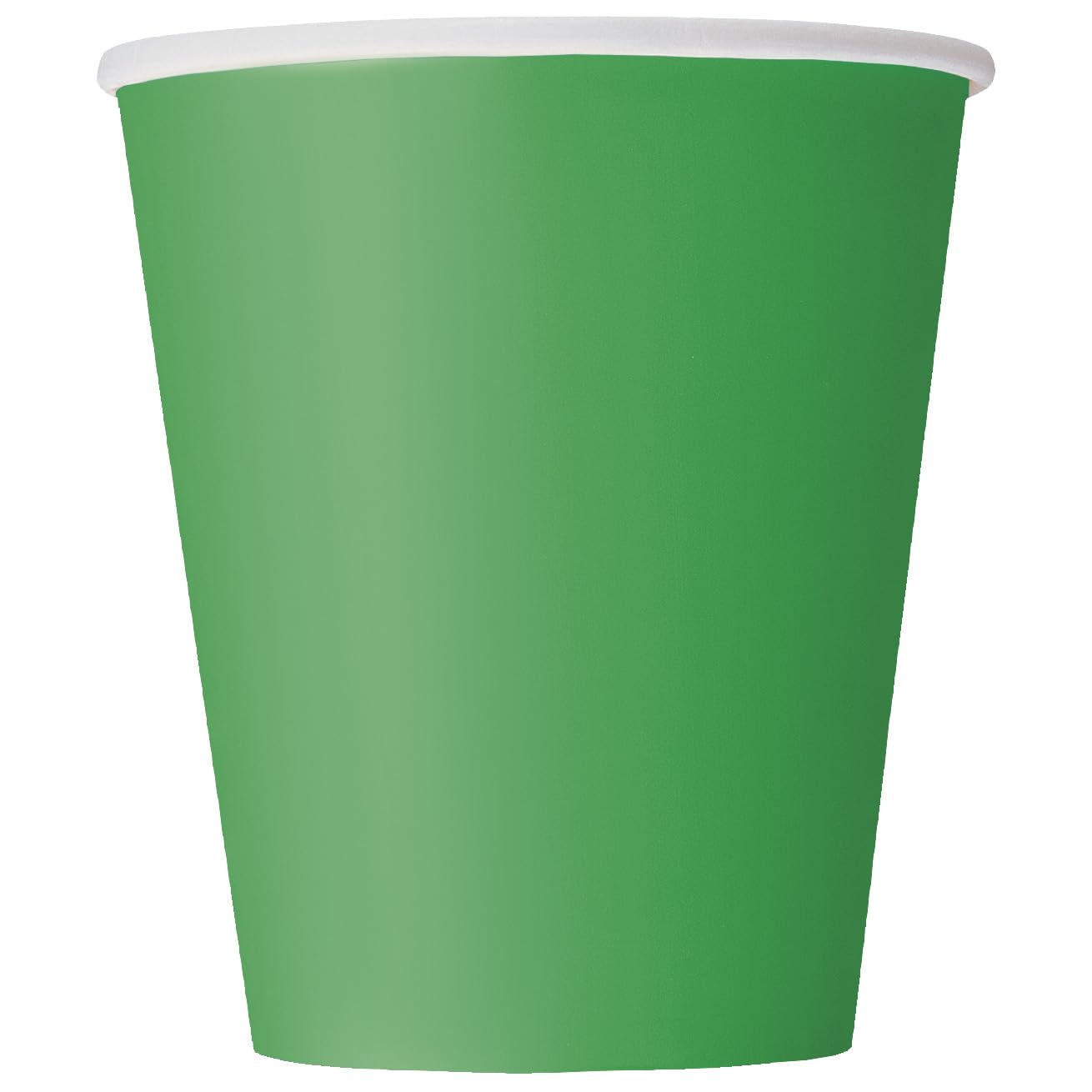 Unique Party Green Paper Cups, Emerald 266Ml, 14 Pack