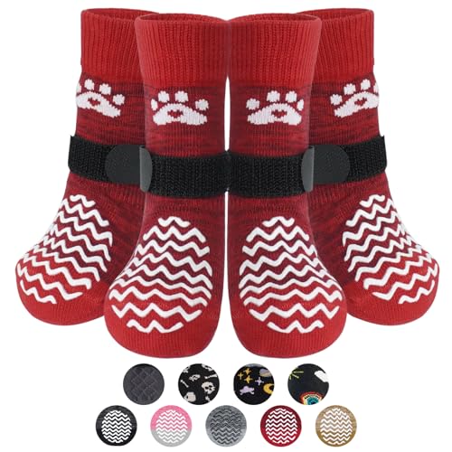 PUPTECK Dog Socks to Prevent Licking Paws, Dog Shoes for Hot Pavement