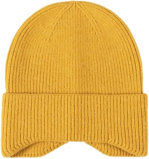 Warm Versatile Knitted Woolen Hat for Women's Winter Shopping Outdoors
