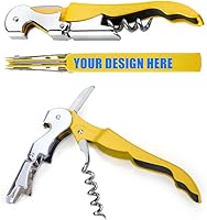 Vista 11 de TOPTIE Abridores de vino con sacacorchos de camarero personalizado de 12 piezas con cortador de lámina, abrebotellas todo en uno para cerveza o vino