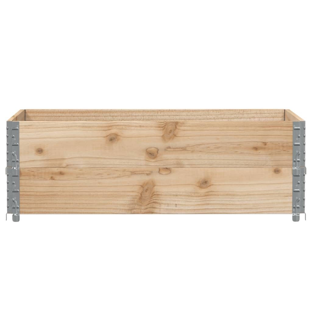 Podwyższona grządka z litego drewna sosnowego, 120 x 80 cm, składana, z ocynkowanymi zawiasami, idealna do kwiatów, warzyw i ziół na balkon i taras