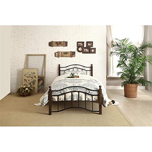Homelegance Averny Metal Platform Bed, Twin, Black #TOP4
