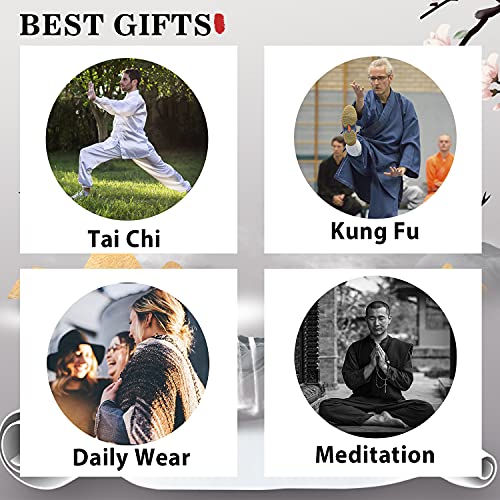 air swimmers Kampfkunst Anzug | Unisex Kung Fu und Tai Chi Hose | Kostüm aus Baumwolle und Leinen | Daily Wear for Yoga and Pilates (A,L)