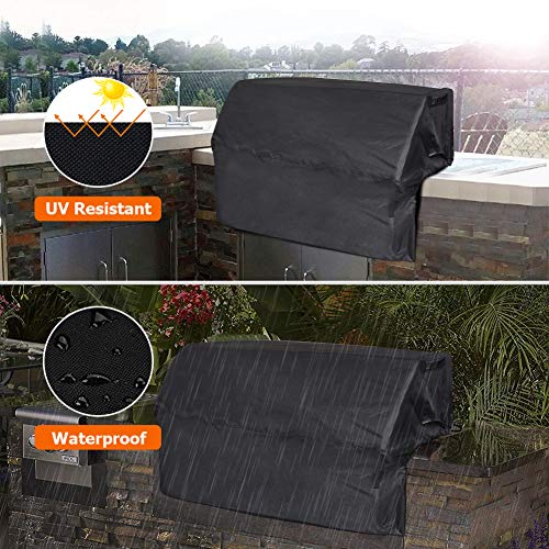 iCOVER 32 inch Built-in Grill Cover Heavy Duty Waterproof Barbeque Grills Covers with Air Vent-32''(W) × 26''(D) × 24''(H)