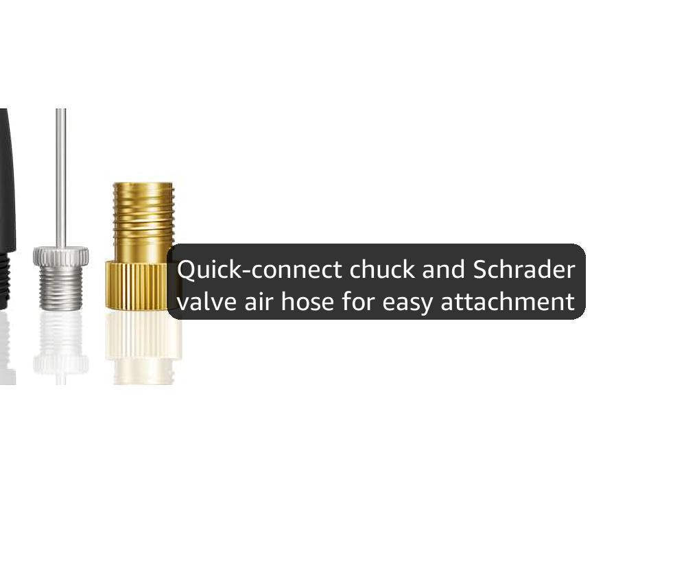 OXILAM C2 Tire Inflator Portable Air Compressor - 150PSI 4X Faster Air Pump for Car Tires with Tire Pressure Gauge, 12V Car Power Adapter, For Cars, Motorcycles, Bikes, Balls and More