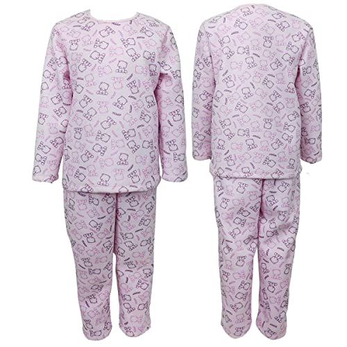 Pijama Infantil Inverno Soft Conjunto Longo Urso Rosa (12)