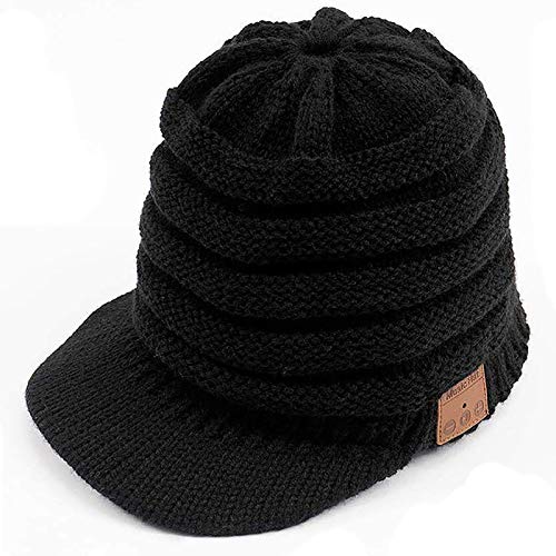 Preisvergleich Produktbild GRXIN Entenzunge Bluetooth Strickmütze,Drahtlose Baseballkappe,Mit Music Hat Kopfhörer Lautsprecher Fashion Cap Headset Xmas,Für Teens Warm Knitted Fleece Music Hat