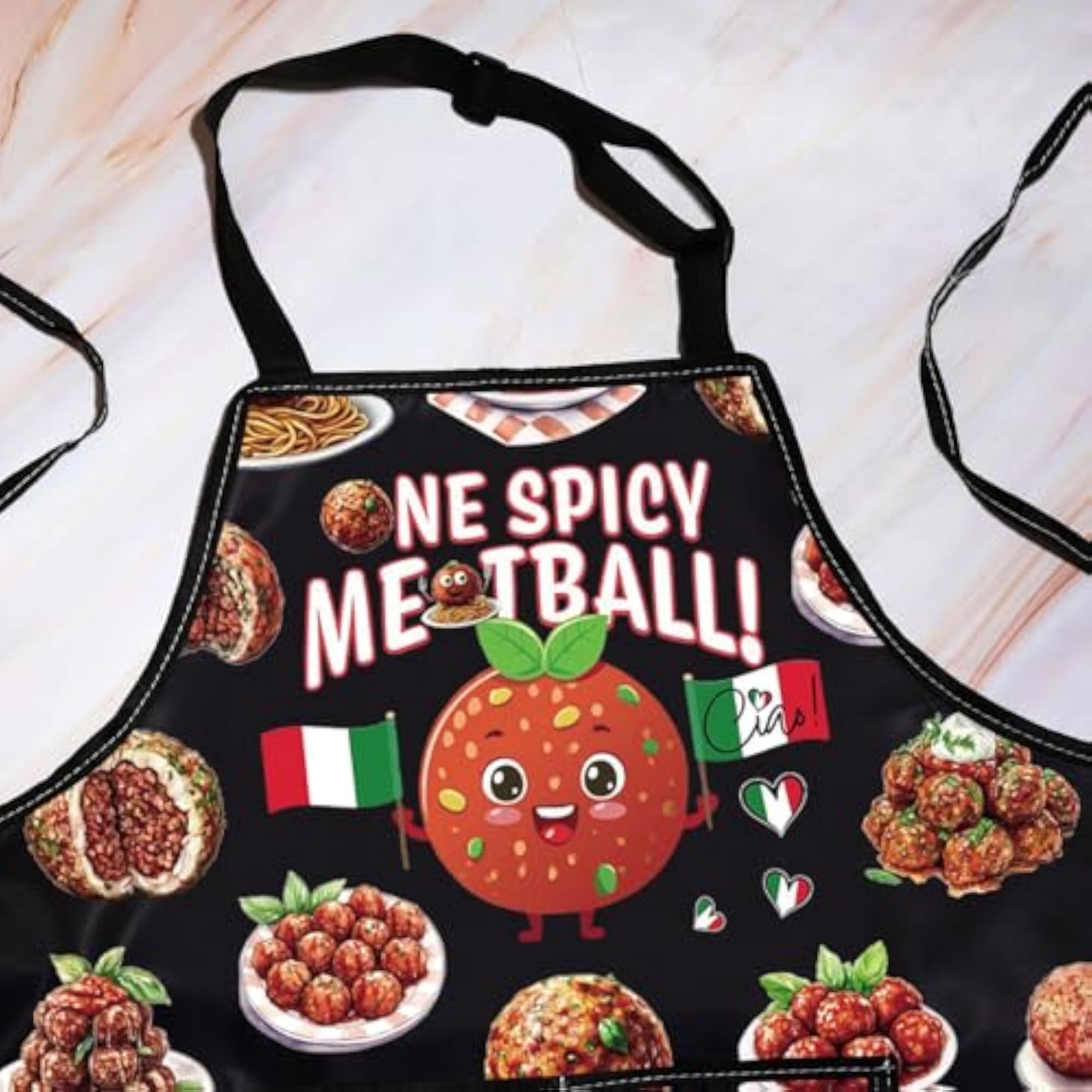 Spicy Meatball Kitchen Apron Gift