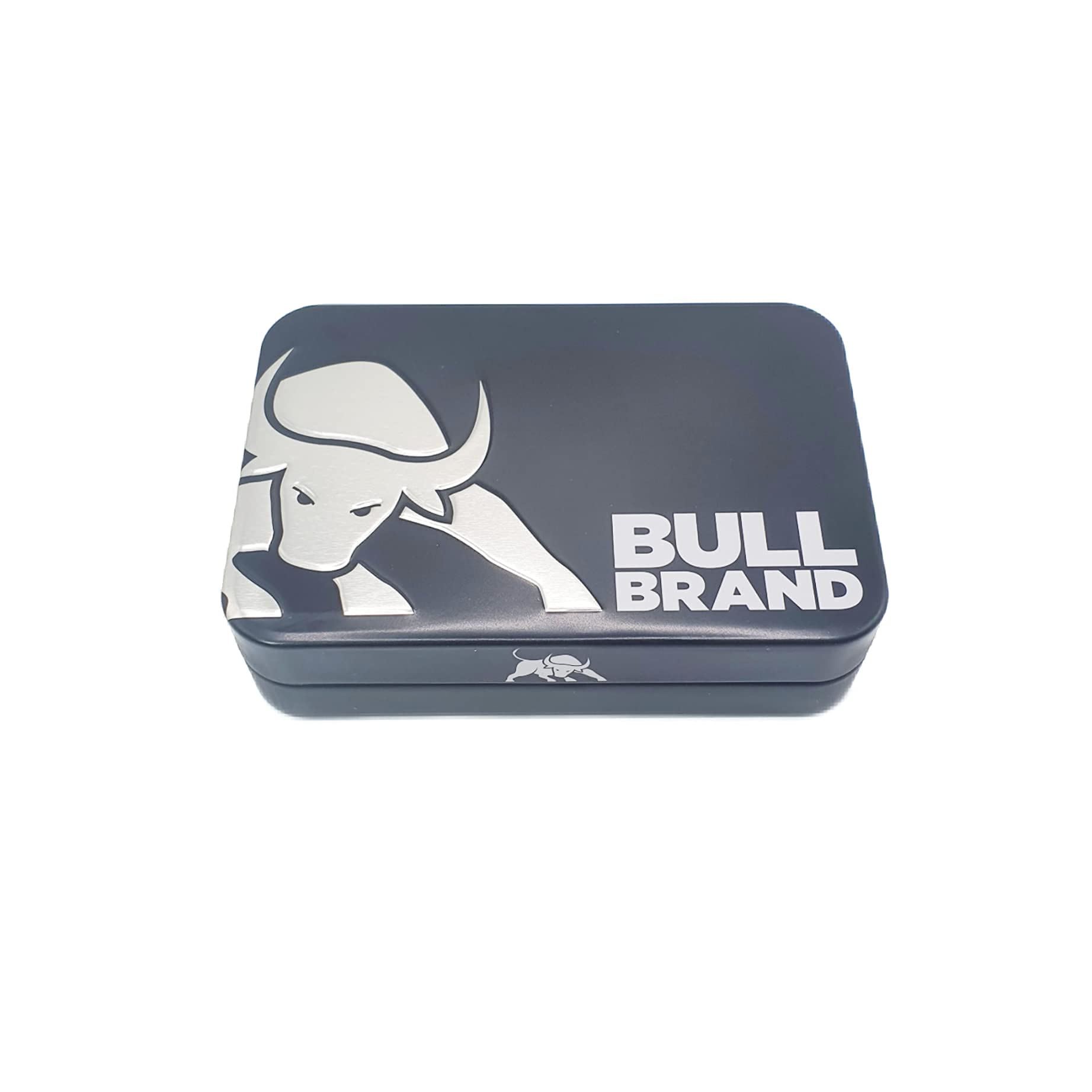 bull brand tobacco tin BULL BRAND Tobacco Tin Embossed Black Blue Pink Smoking Cigarette Caddy  Free Pack of 50 Bull Brand Rolling Papers Included : Amazon.co.uk: Fashion
