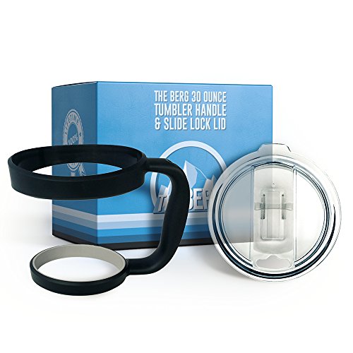 Handle And Slide Lock Lid For Yeti Rambler Tumbler 30 Ounce – Also Fits The Berg – RTIC Ozark Trail & SIC Cups 30 OZ Sizes Handle And Slide Lock Lid For Yeti Rambler Tumbler 30 Ounce – Also Fits The Berg – RTIC Ozark Trail & SIC Cups 30 OZ Sizes