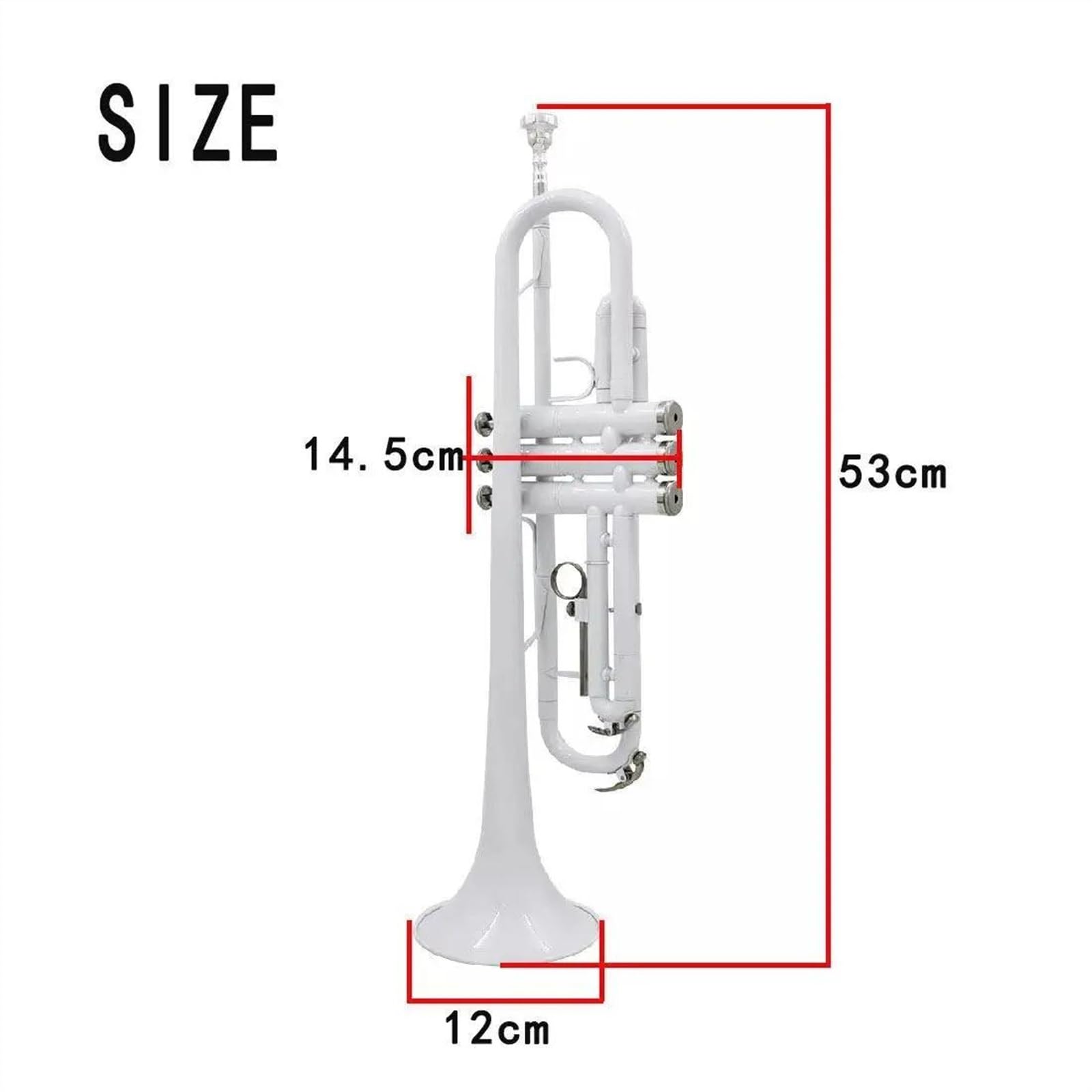 Standard Trompeten Trompete B-Trompete Mit Messingkorpus Professionelles Standard-Trompeteninstrument Voller Ton Für Anfänger