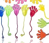 12x Stück Kinder Gastgeschenke Klatsch Glibberhand Slimy Mitbringsel Giveaways Mitgebsel Glibber stretchy / Gummi Klatschhand /Gastgeschenke Kindergeburtstag Mitgebsel für Jungen und Mädchen / Kindergeburtstag / Party / Scherzartikel von TK-Gruppe