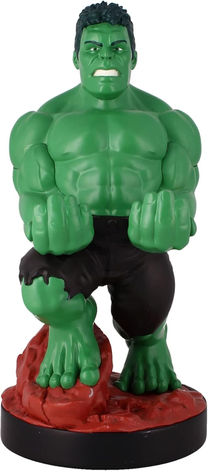 Exquisite Gaming Marvel Hulk Cable Guy Holder, 8.5 in Officially Licensed Collectible Figure