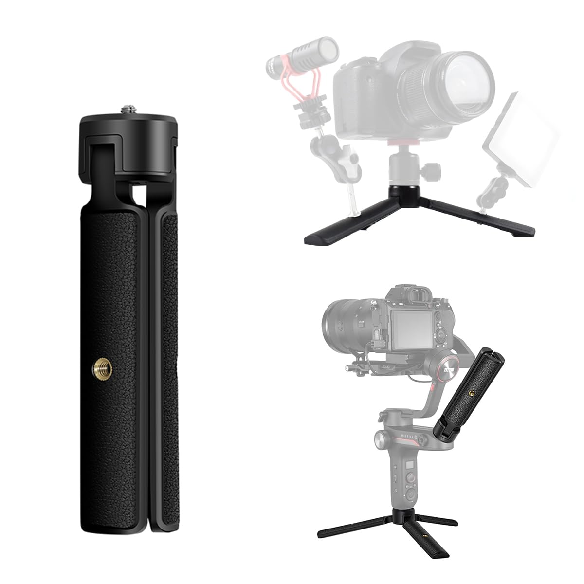 Akeipho Mini Tabletop Tripod for Gimbal DSLRs Desktop Tripod Stand Handle Grip for DJI Ronin S SC Zhiyun