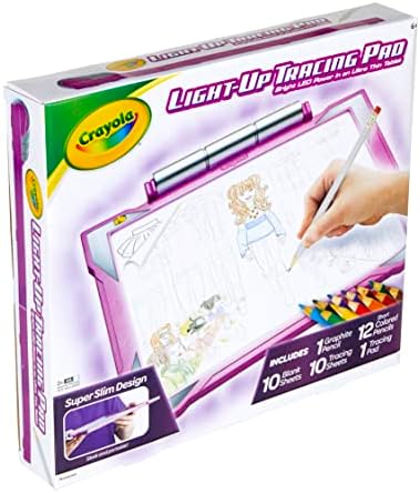 Crayola - Light Up Tracing Pad, LED Light Up Board, Creative Draw and Color Activity, Gift Idea, Recommended Age: From 6 Years Old