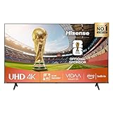 Hisense Smart TV 50" 4K Ultra HD 50E63QT, Smart TV VIDAA U8, Dolby Vision, HDR 10, Game Mode Plus, Alexa Built-in, VIDAA Voice, Tuner DVB-T2/S2 HEVC 10, lativù 4K