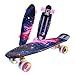 Caroma Completo Skateboard para Principiantes, Mini patineta de 22" con rodamientos ABEC-7 Tabla de Skateboard para Niñas Niños Adolescentes Adultos