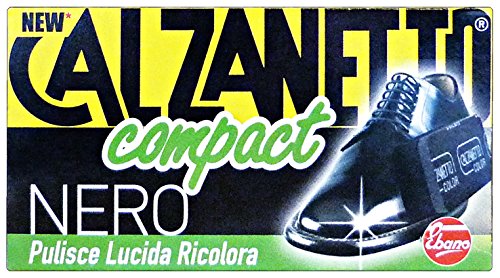 Calzanetto Compact Spugna Autolucidante Nero