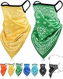 Schnelltrocknendes und atmungsaktives Material: Die Sommer-Bandana-Gesichtsbezüge verwenden schnell trocknendes Material, das eine gute Feuchtigkeitsaufnahme und -durchlässigkeit aufweist und Wärme und Feuchtigkeit effektiv von Ihrem Körper und außerhalb des nahtlosen Bandanas ableiten kann, um Sie kühl und kühl zu halten frisch