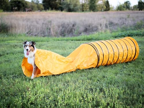 vabiono Agility Profi Sack-Tunnel für Hunde - Hundetunnel 60x300cm Spieltunnel Agilitytunnel Hundehöhle ST