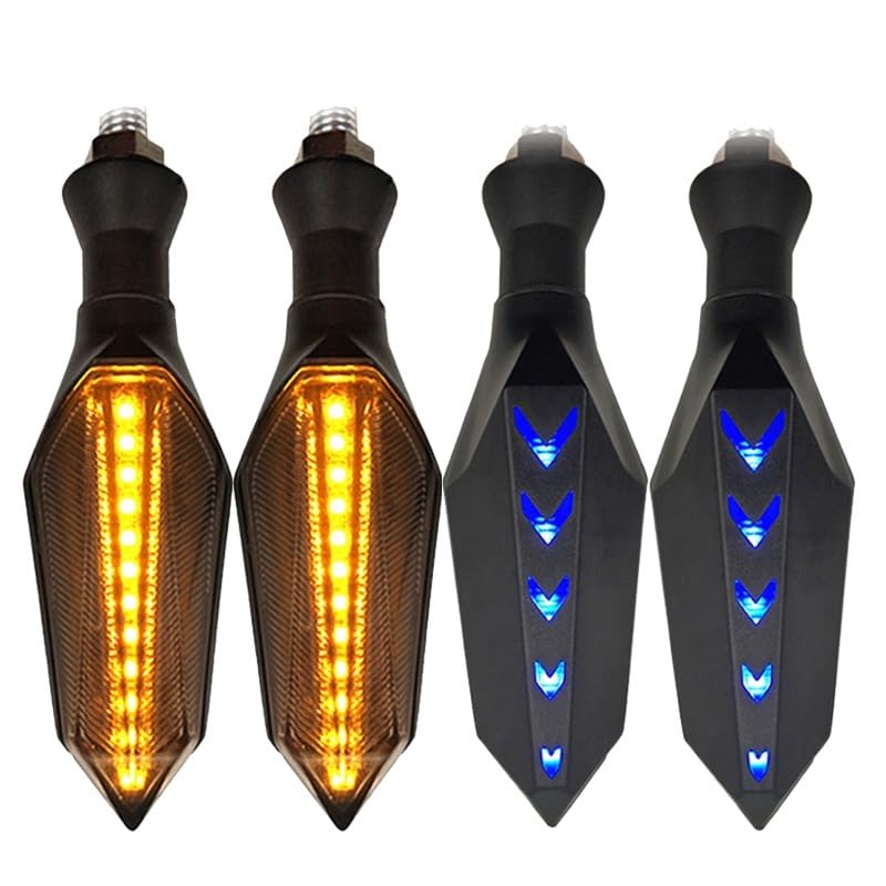 Moto indicateur lumineux clignotants pliables pour éviter la casse