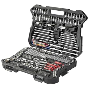 STARWORK TRUE MECHANICâ¢ Coffret d’outils de mÃ©canique 314 piÃ¨ces et jeu de douilles, ensemble mÃ©trique professionnel