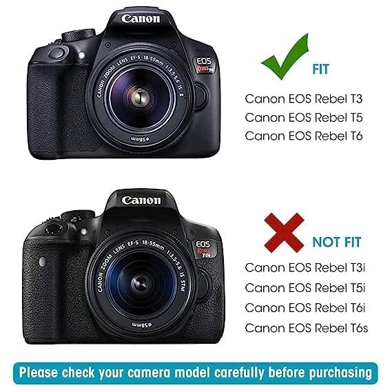 Image of Continuous Power Supply LP-E10 Camera Dummy Battery for Canon EOS T6 T5 T3, Kiss X50 X70 X80 X90, EOS 1100D 1200D 1300D 1500D 2000D Digital Camera (Replacement for LP-E10)