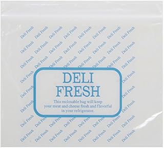 Zip Lock Deli Bags Saddle Style 1.25 mil HDPE Plastic Clear Imprinted - 10 1/2