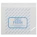 Zip Lock Deli Bags Saddle Style 1.25 mil HDPE Plastic Clear Imprinted - 10 1/2
