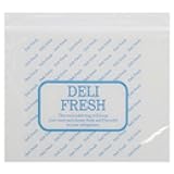 Zip Lock Deli Bags Saddle Style 1.25 mil HDPE Plastic Clear Imprinted - 10 1/2