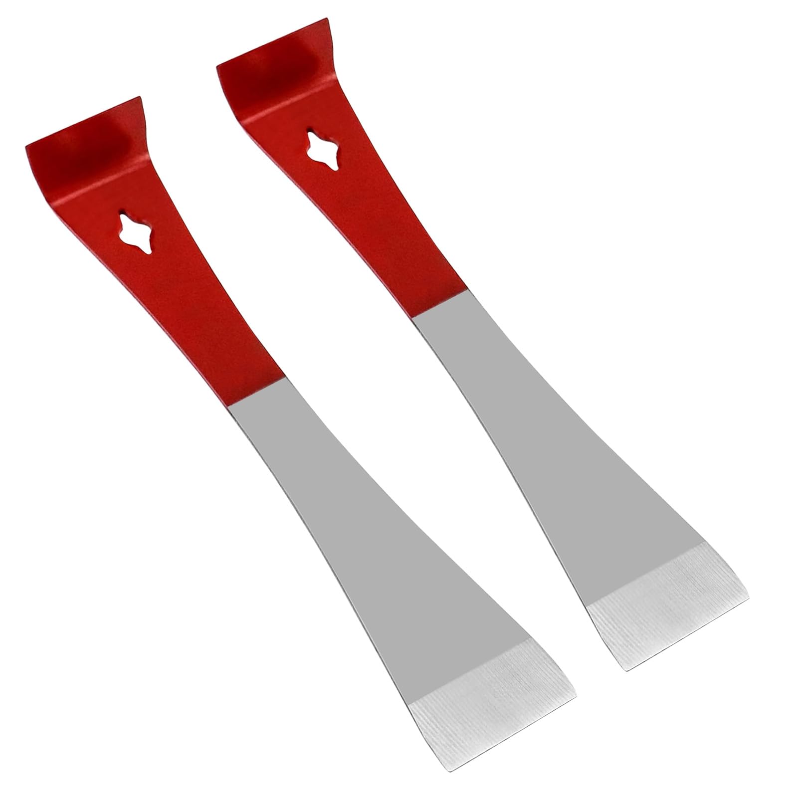 2PCS Stainless Steel Beekeeping Hive Scraper Tools - Essential Beekeeper Equipment for Lifting Frames and Scraping Hives Clean - Durable Bee Hive Hand Tool Set