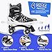 SULIFEEL Rainbow Unicorn 4 Size Adjustable Roller Skates for Girls Boys for Kids Ages 3-5 5-8 6-12 Children Skates Indoor Outdoor