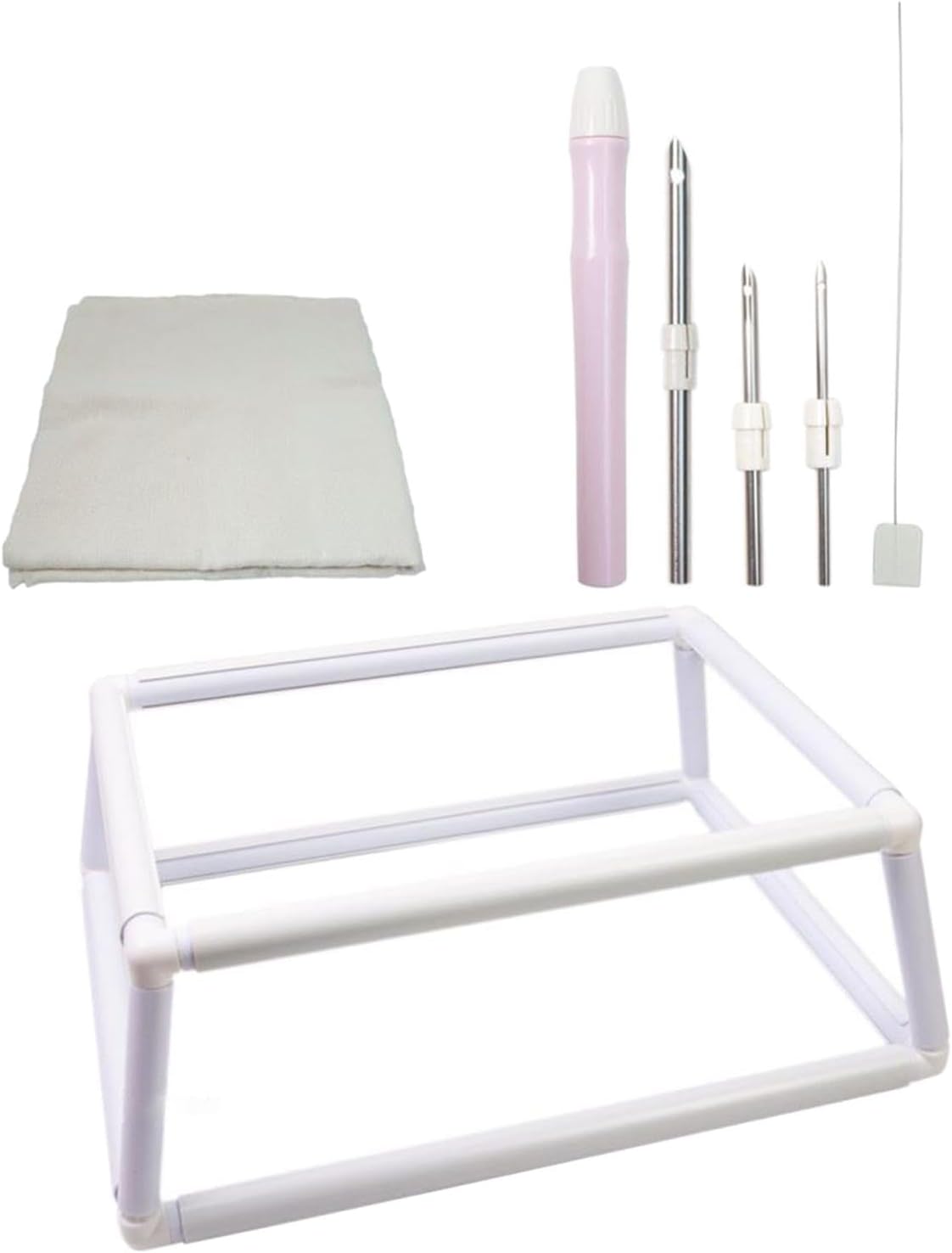 Embroidery Frame Lap Stand 30x40cm (12x16 inch) - Universal Quilt Frame for , Punch Needle & Sewing Projects