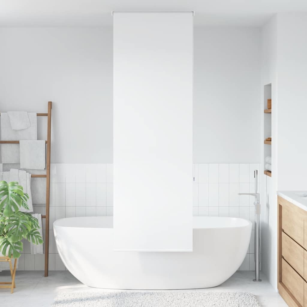 vidaXL Shower Roller Blind 80x240 cm Fabric Width 76 cm, shower blind, rollup shower curtain, bathroom shower blind, shower roller shade