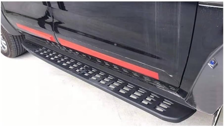 PP Steel Black Running Boards Side Steps Compatible with Ford Ranger 2012+ – Pair Exterior Off-Road Accessories