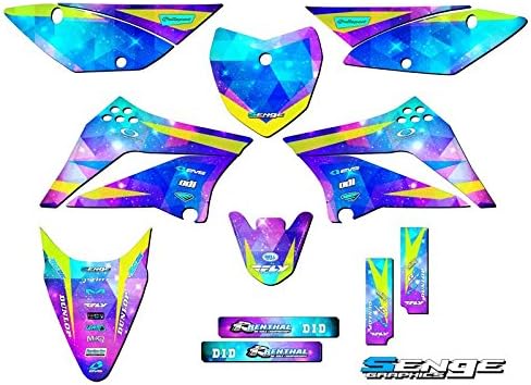 2010-2025 KLX 110 Space KADET Galaxy Senge Graphics Complete Kit Compatible with Kawasaki