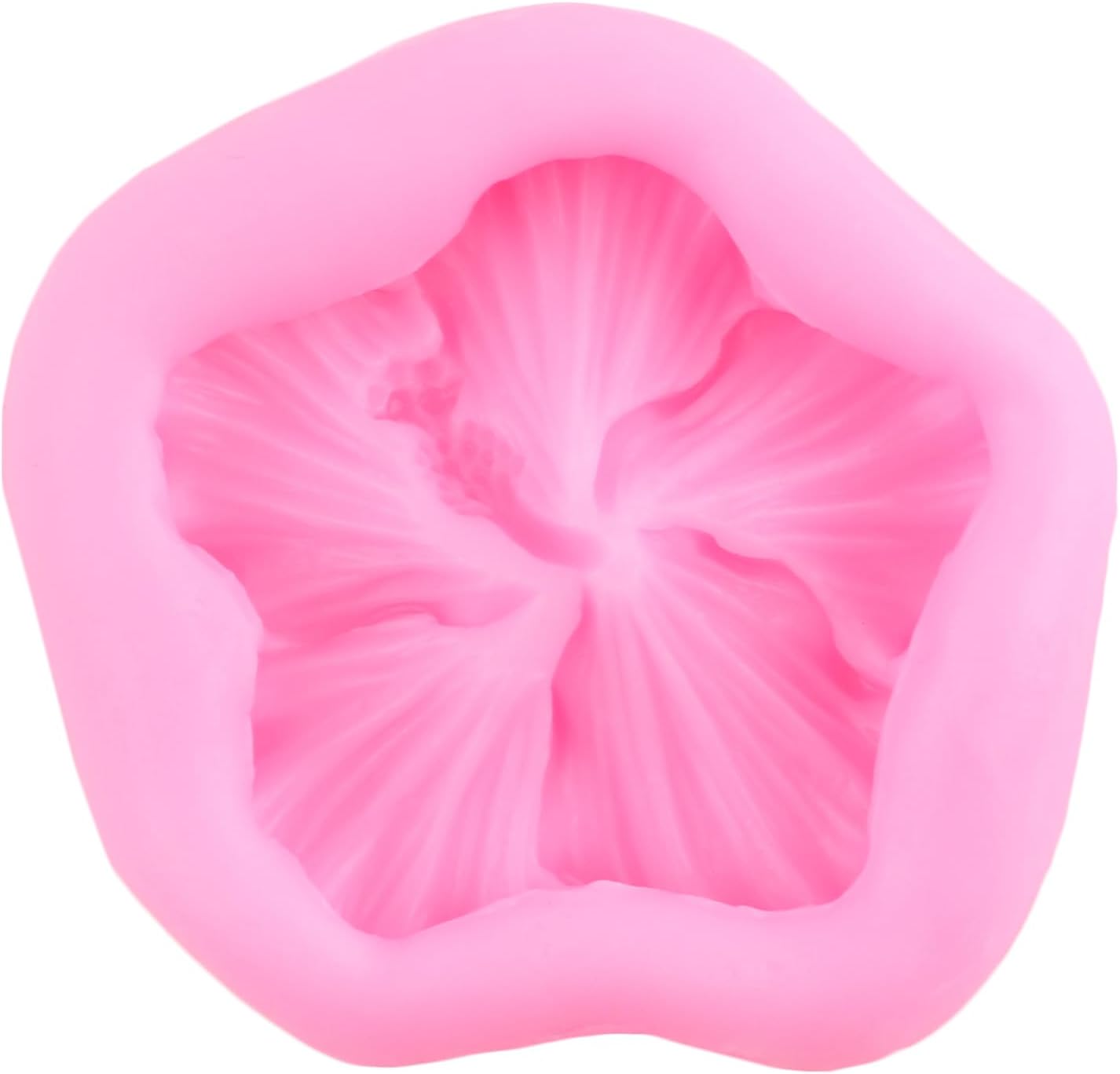 Flower Silicone Mold Hibiscus Flower Fondant Molds For Cake Decorating Cupcake Topper Candy Chocolate Gum Paste Polymer Clay