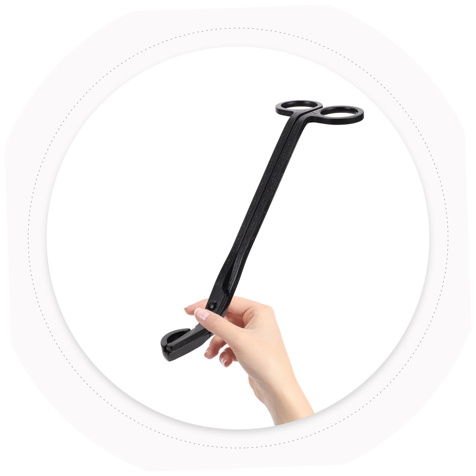 minkissy 5 Pezzi Set da 5 Tronca Stoppini in Acciaio Inossidabile Testa Semisferica, Forbici per Stoppini Facili da Usare, Design Raffinato e Compatto per Manutenzione Candele in Casa e