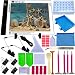 Cozonte A4 LED Light Box, diamond painting Light Pad Apply to diy 5D Diamond painting, see symbols and numbers clearer, light pad with detachable stand and clips