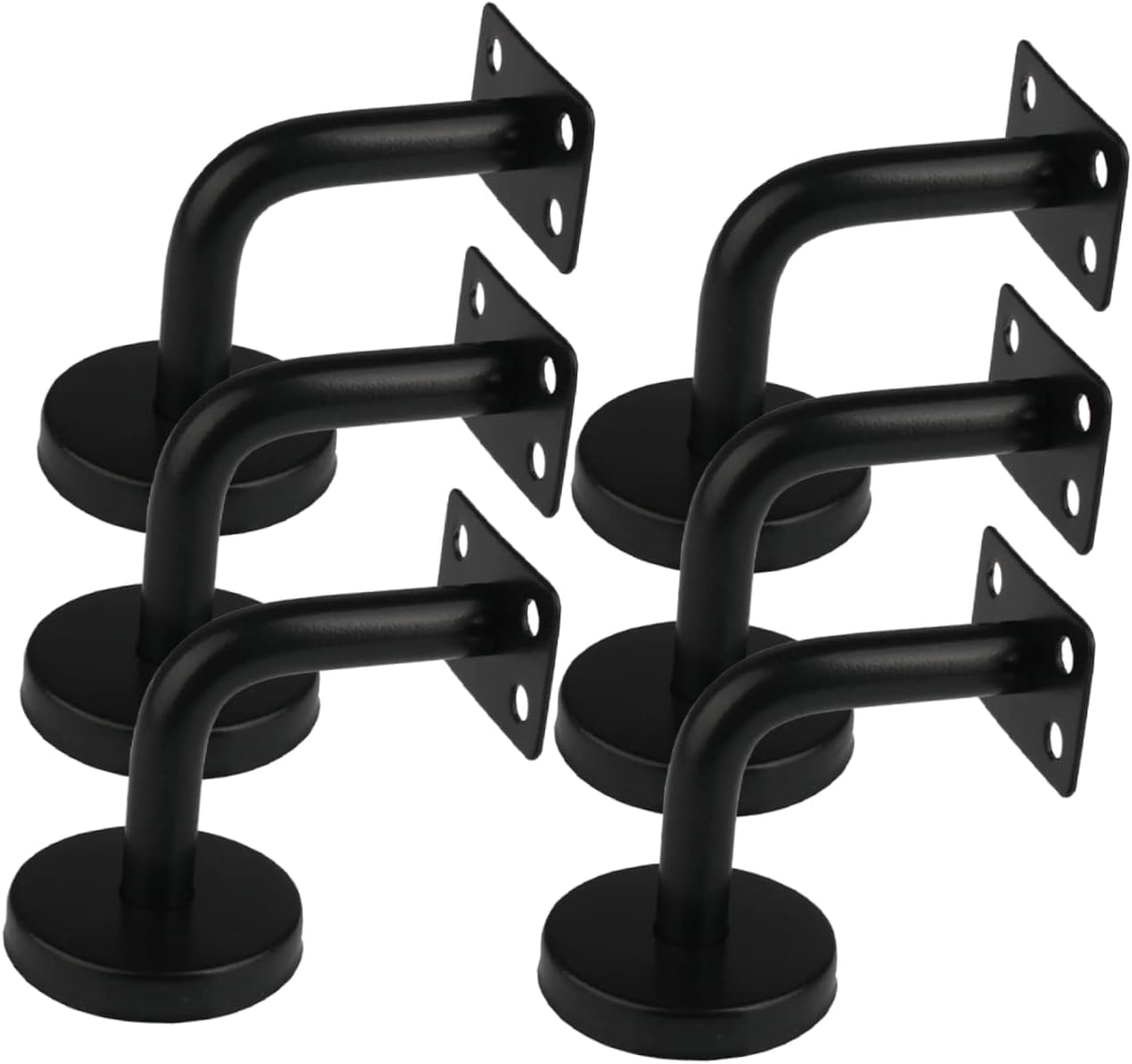 6pcs Stainless Steel Handrail Bracket Elegant Support for Stair Railings Versatile Design for Use for Projects and Guardrail Facilities