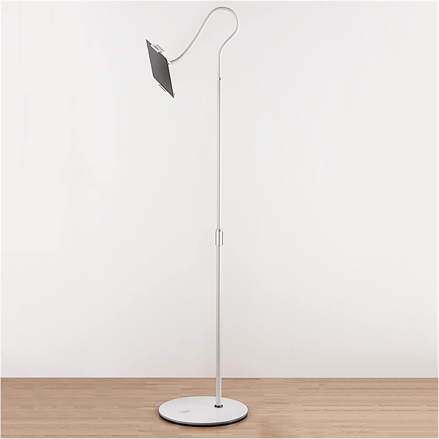 SDGcfgjW corner desks， Book Stands for Reading, Tablet Stand with Flexible Gooseneck and Stable Base, Adjustable 360 Degree Rotating Floor